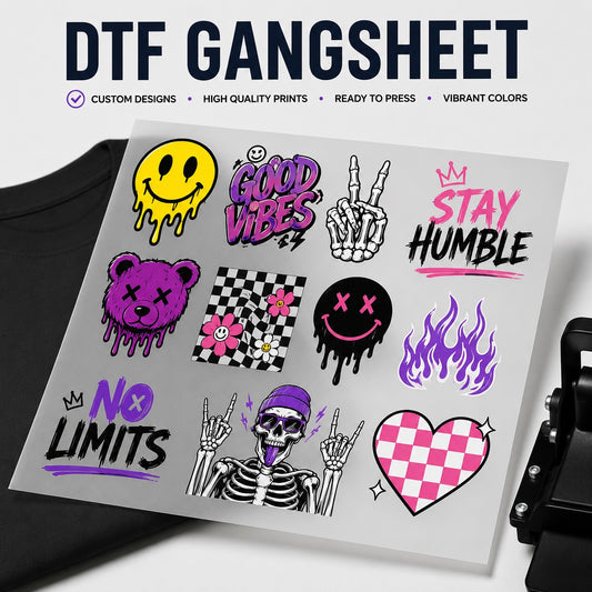 DTF Gang Sheet Transfers